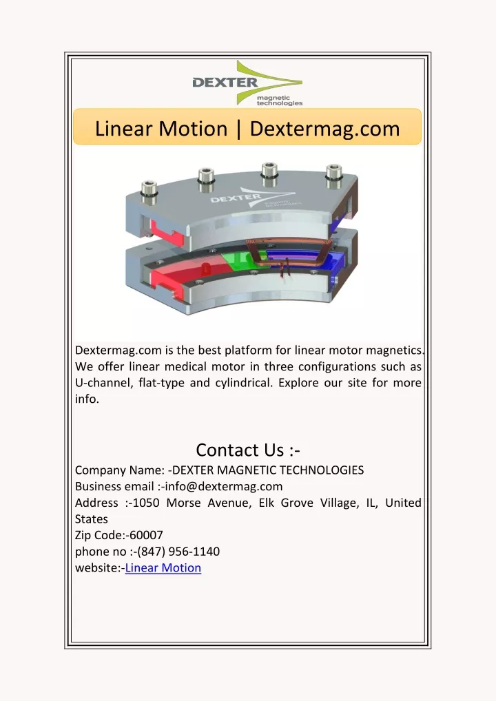 linear motion dextermag com