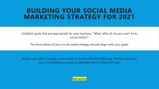Building your social media marketing strategy for 2021