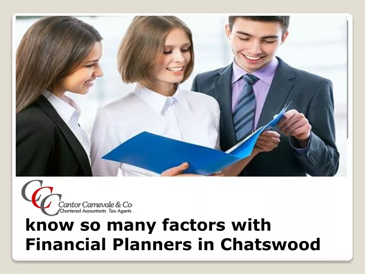 know so many factors with financial planners