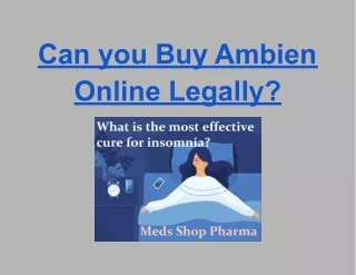 can you buy ambien online legally