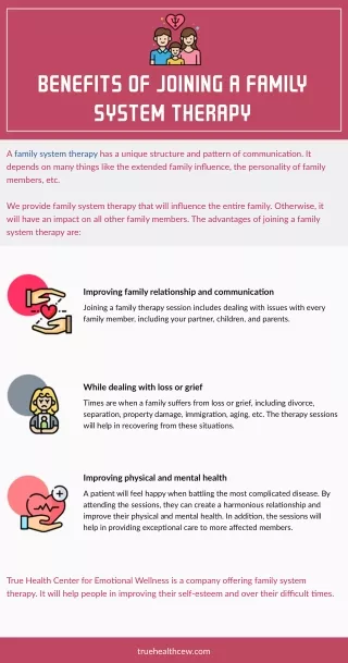 Benefits Of Joining A Family System Therapy
