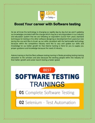 boost your career with software testing boost