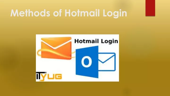 methods of hotmail login