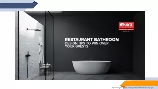 How to Design a Restaurant Bathroom Ideas to Win Your Guests Over