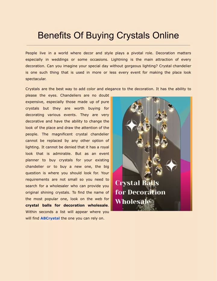 benefits of buying crystals online