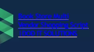 book store multi v endor s hopping script