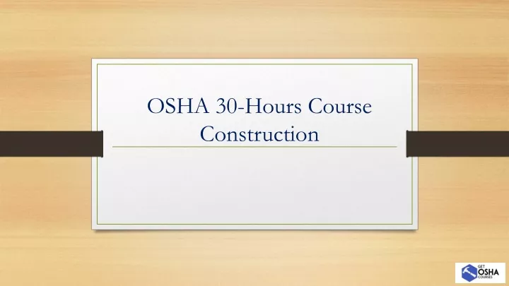 osha 30 hours course construction