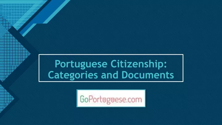 portuguese citizenship categories and documents