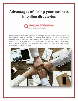 Advantages of listing your business in online directories