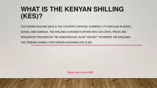 What Is the Kenyan Shilling (KES)?