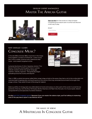 Learn African Guitar Online | Congolese Guitar Lessons Online
