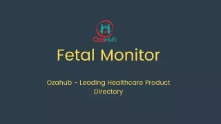 Fetal Monitor Manufacturers, suppliers & dealers in India