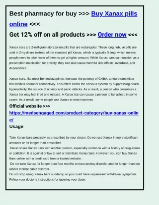 Buy Xanax pills online no rx