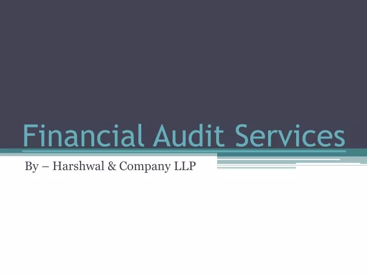 financial audit services