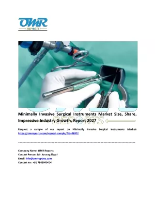minimally invasive surgical instruments market