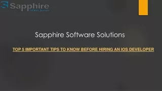 sapphire software solutions