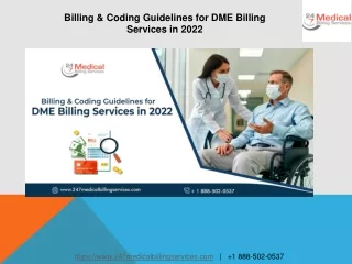 billing coding guidelines for dme billing
