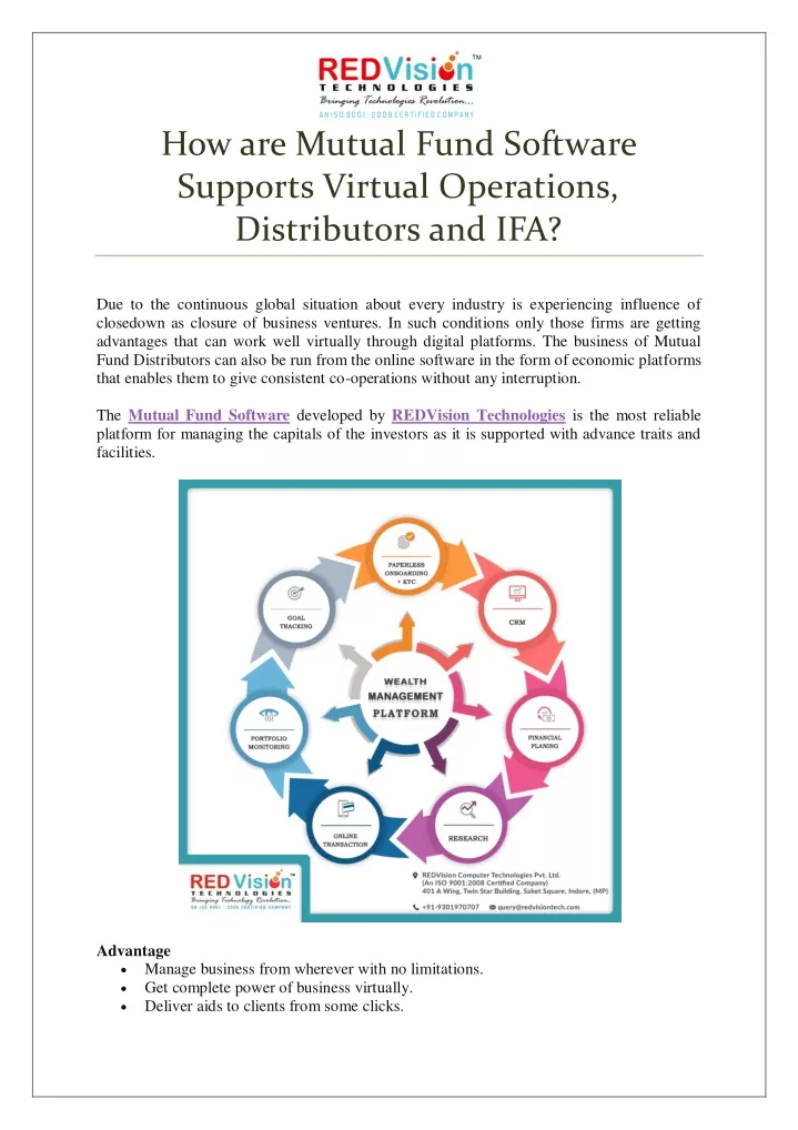 how are mutual fund software supports virtual