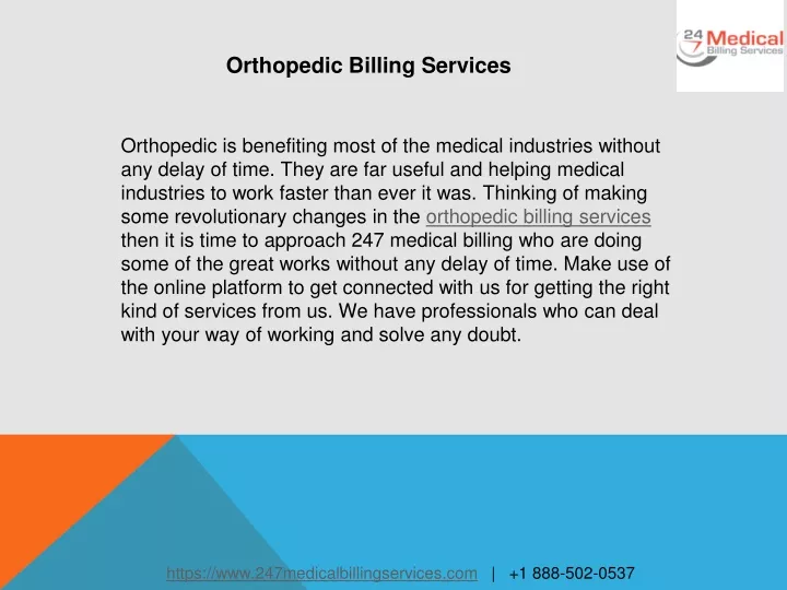orthopedic billing services
