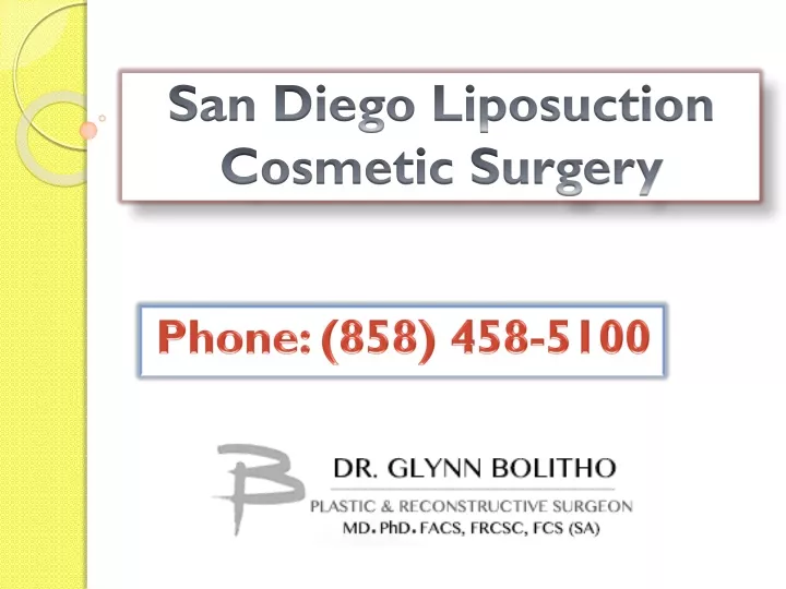 san diego liposuction cosmetic surgery