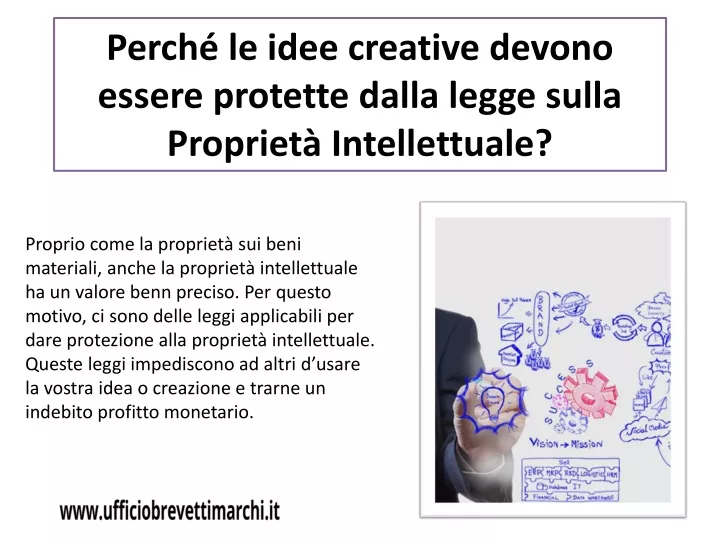 perch le idee creative devono essere protette dalla legge sulla propriet intellettuale