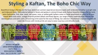 styling a kaftan the boho chic way