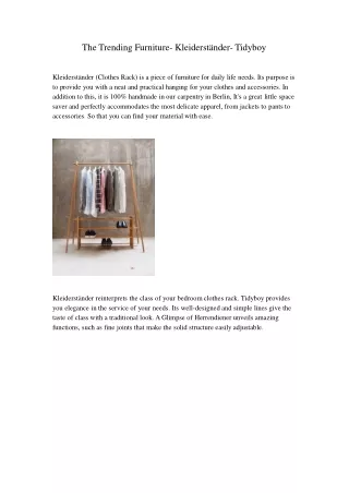 the trending furniture kleiderst nder tidyboy