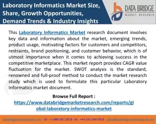 laboratory informatics market size share growth