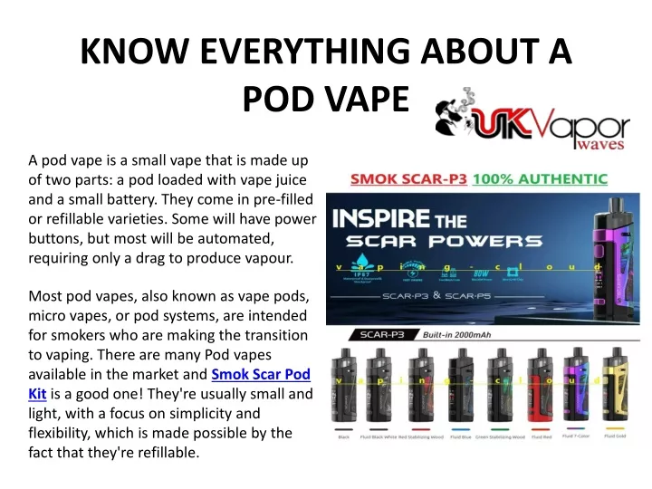 know everything about a pod vape