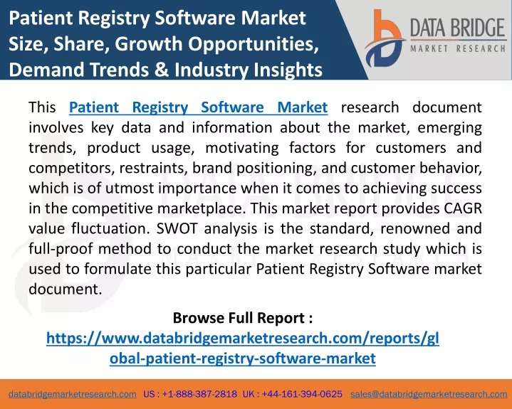 patient registry software market size share