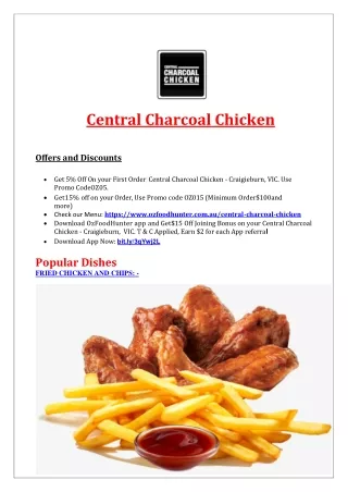 central charcoal chicken offers and discounts