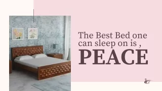 the best bed one can sleep on is peace