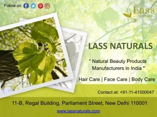 Organic Beauty Products in India | Natural Skin Care Products | Lass Naturals