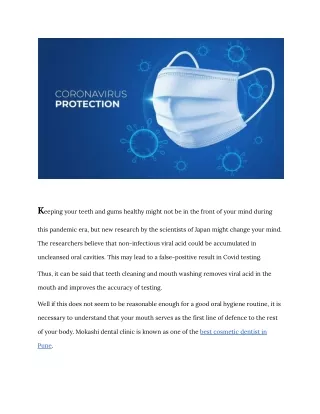 HOW TO KEEP YOUR TEETH HEALTHY DURING COVID-19 OUTBREAK_