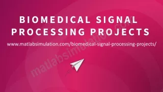 biomedical signal processing projects