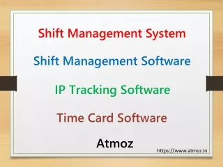 HR can create shift with Shift Management System - Atmoz