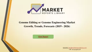 Genome Editing or Genome Engineering Market _PPT
