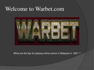 Very easy tips to win online casino in Singapore 2021