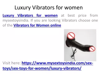 Vibrators for Women online