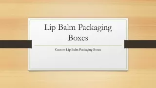 lip balm packaging boxes