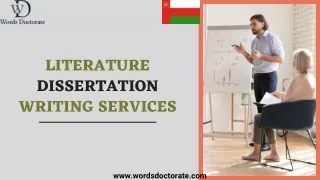 Literature Dissertation Writing Services - Words Doctorate