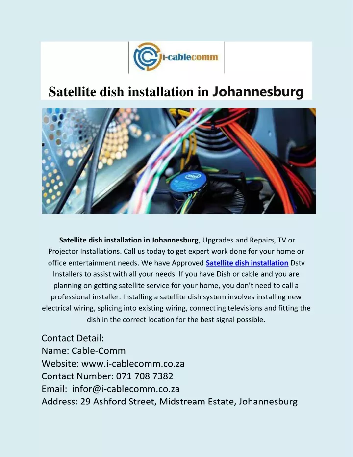 satellite dish installation in johannesburg