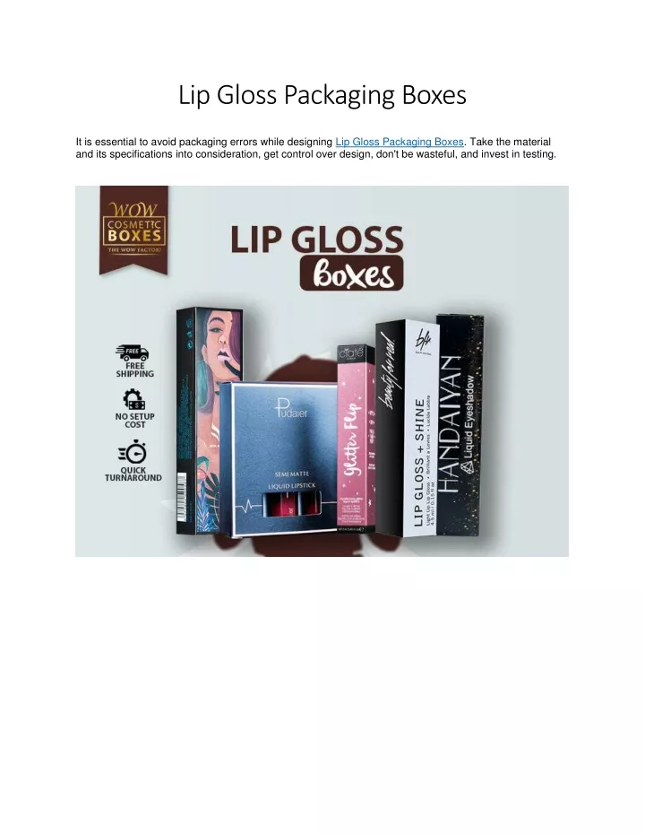 lip gloss packaging boxes