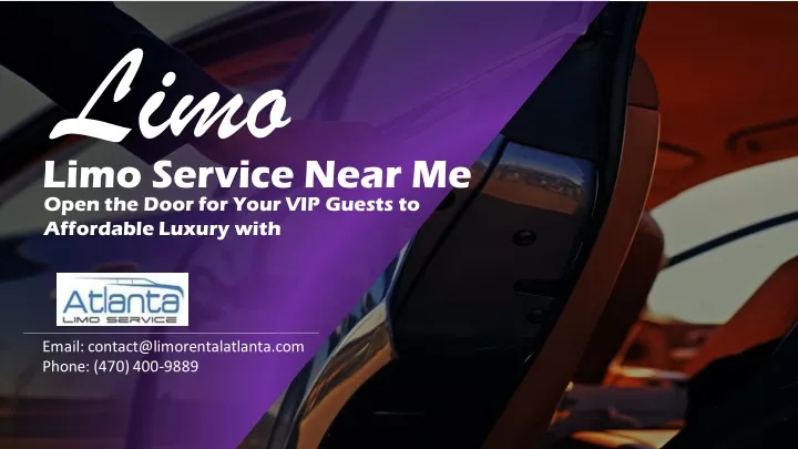 limo open the door for your vip guests