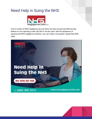 Suing the NHS | How to Sue the NHS
