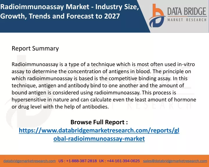 radioimmunoassay market industry size growth