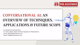 conversational ai an overview of techniques