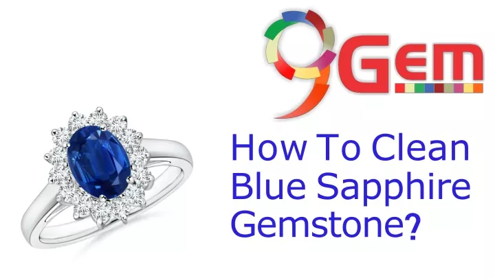 how to clean blue sapphire gemstone