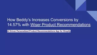 How Beddy’s Increases Conversions by 14.57% with Wiser Product Recommendations