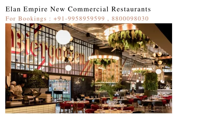 elan empire new commercial restaurants